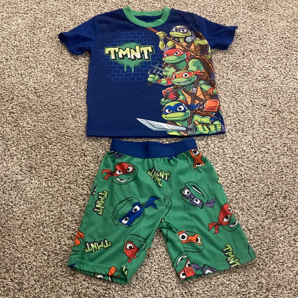 TMNT Kids Pajamas Set - Blue and Green